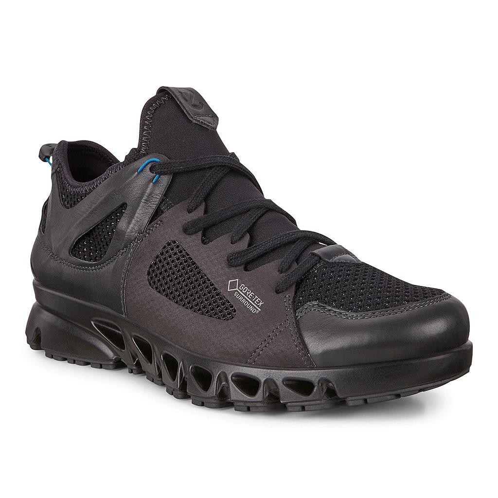 Ecco Multi-Vent Mens Gore Tex Shoes In Black Sale - India YGP-249685